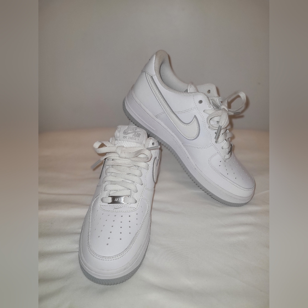 Nike Air Force 1 Low White/Wolf Grey - Picture 4 of 7